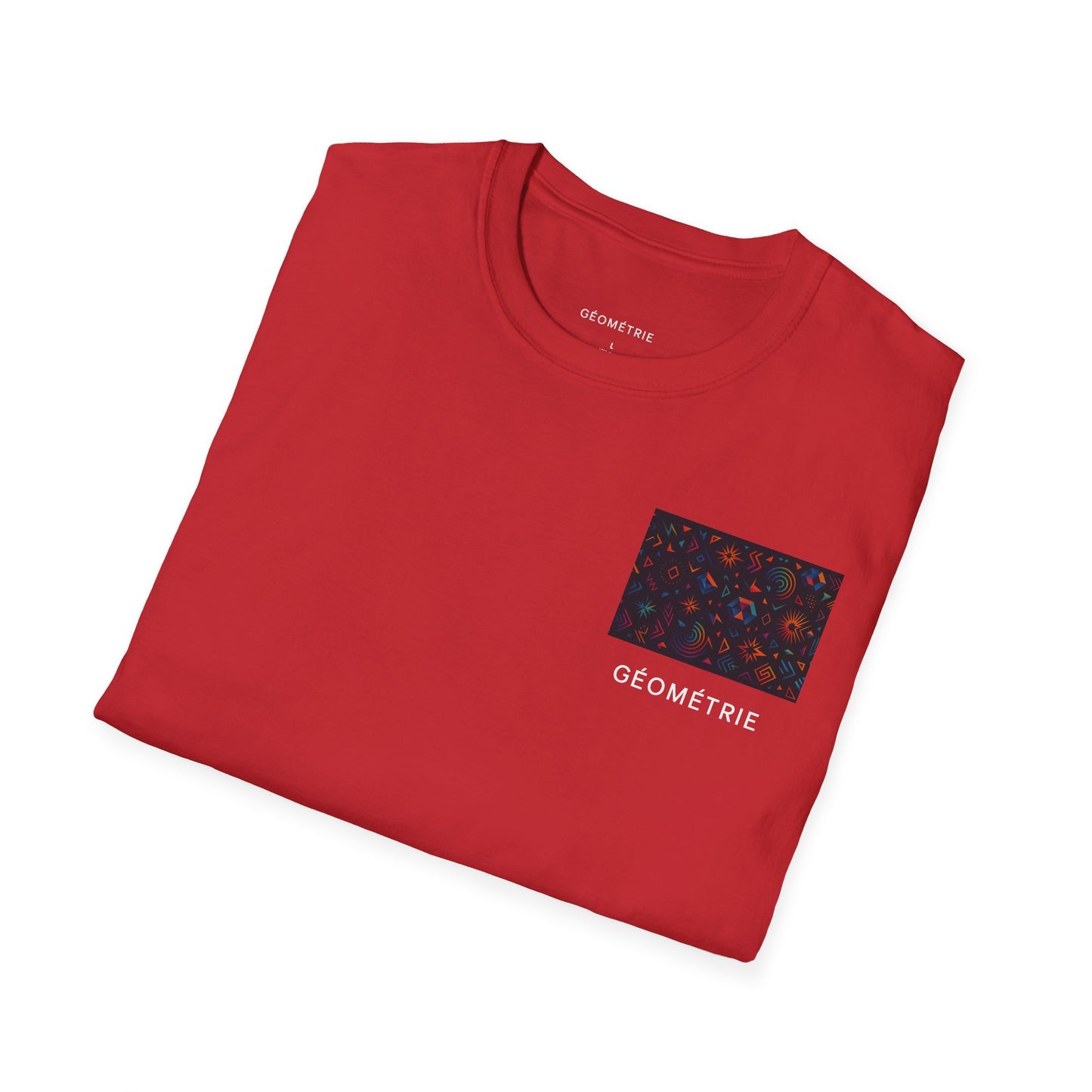 Geo Pattern Unisex Softstyle T-Shirt | Casual Everyday Tee, Graphic Shirt, Gift for Him/Her, Trendy Wear, Artsy Style (Pattern 06)
