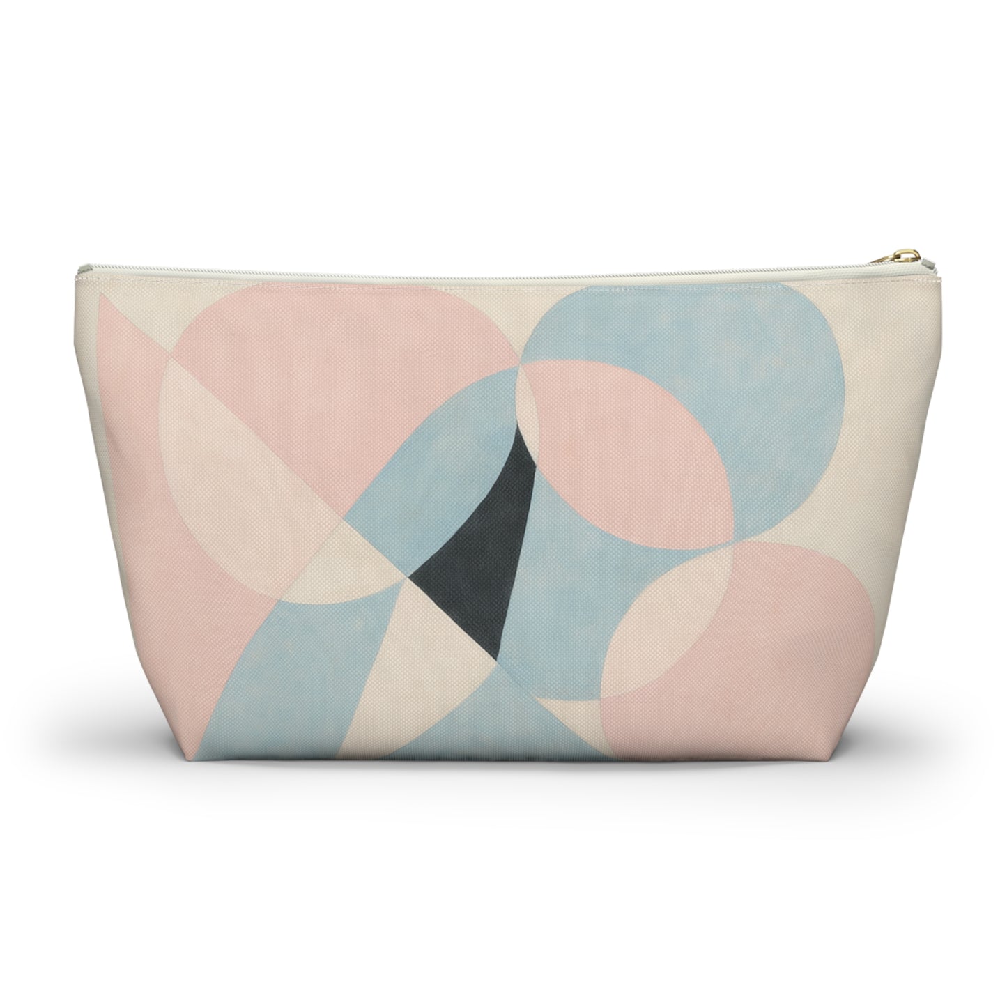 Pastel Geometric Elegance Accessory Pouch with T-bottom