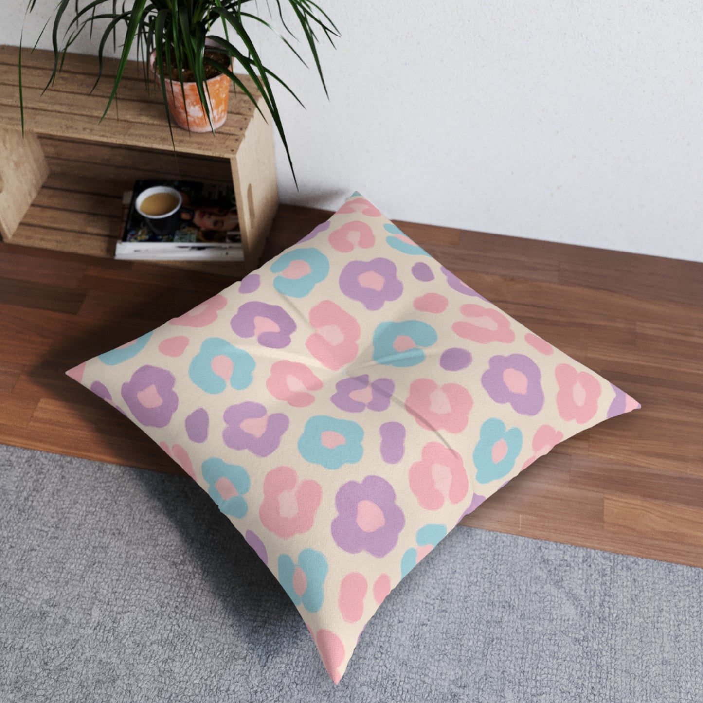 Square Tufted Floor Pillow