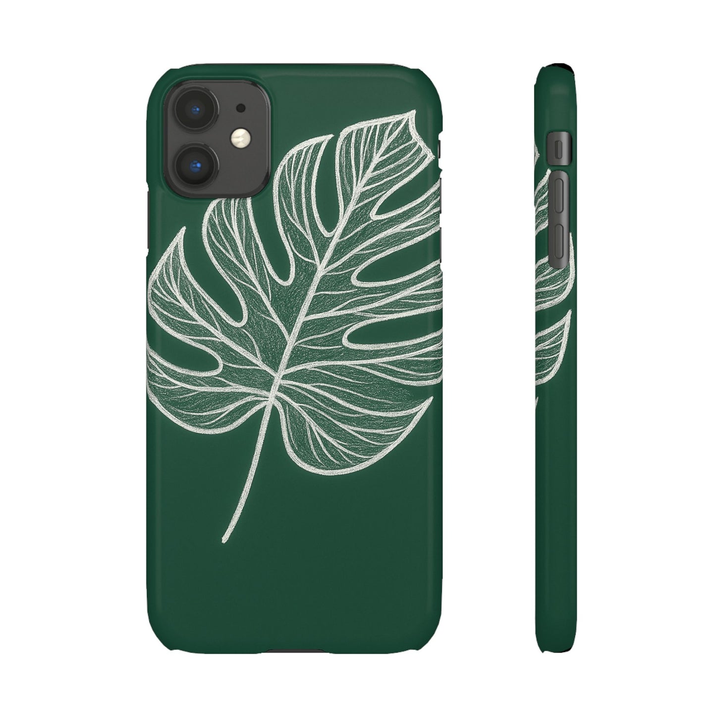Monstera Line Snap Phone Case