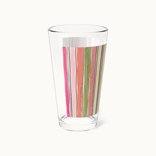 Summer Stripe Tall Mixing Glass 16oz