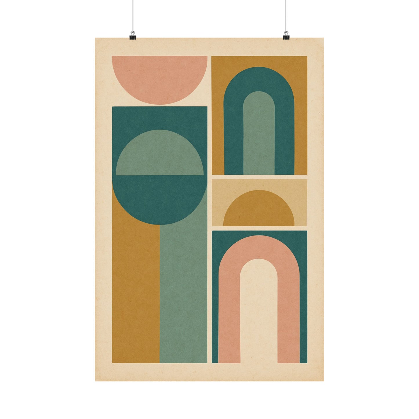 Ochre Arches Art Poster