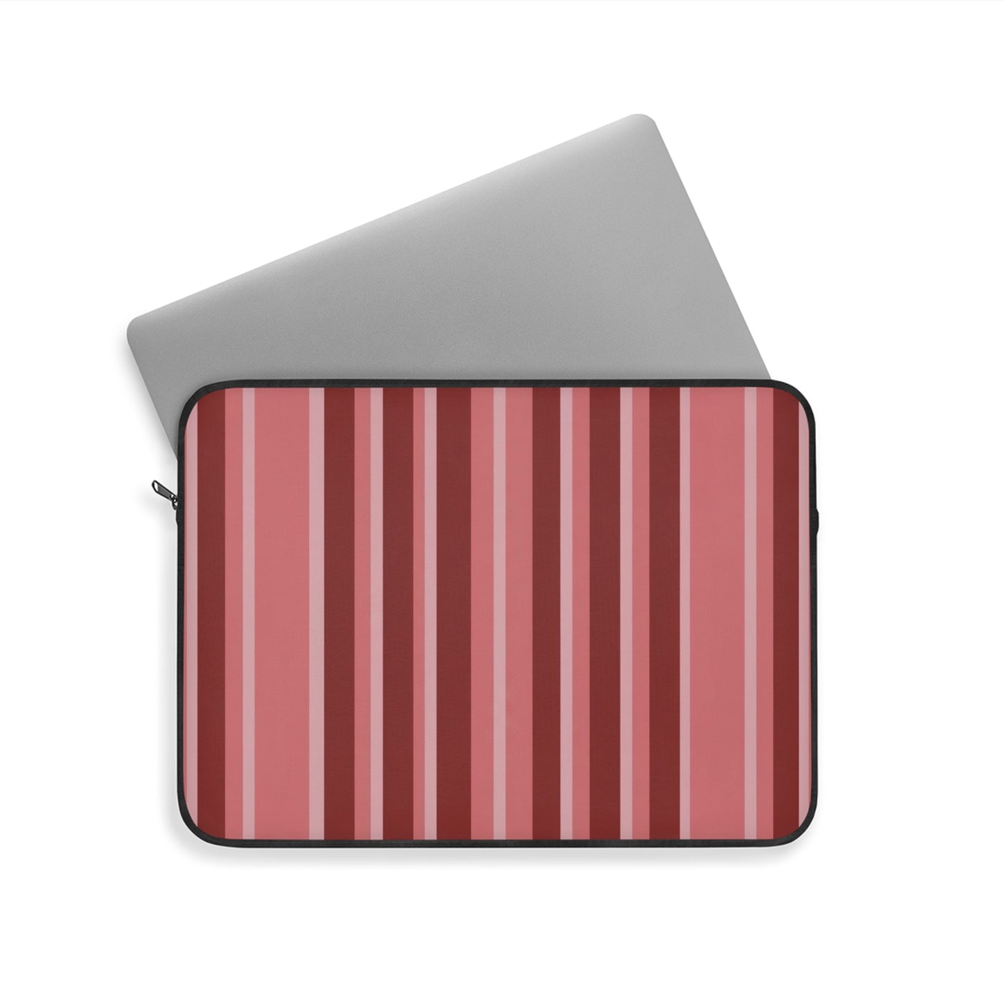 Raspberry Pinstripe Laptop Sleeve