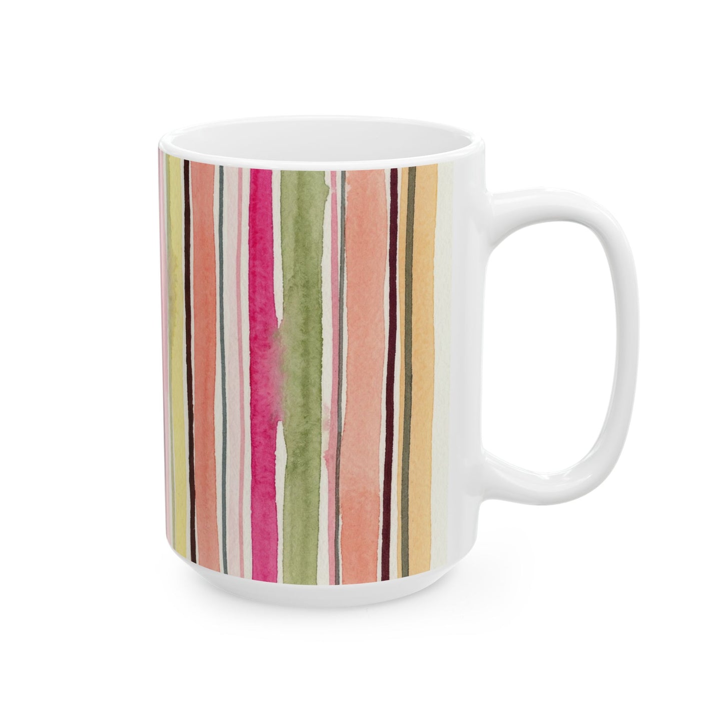 Summer Stripe Ceramic Mug