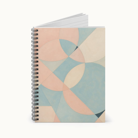 Abstract Pastel Geometry Notebook
