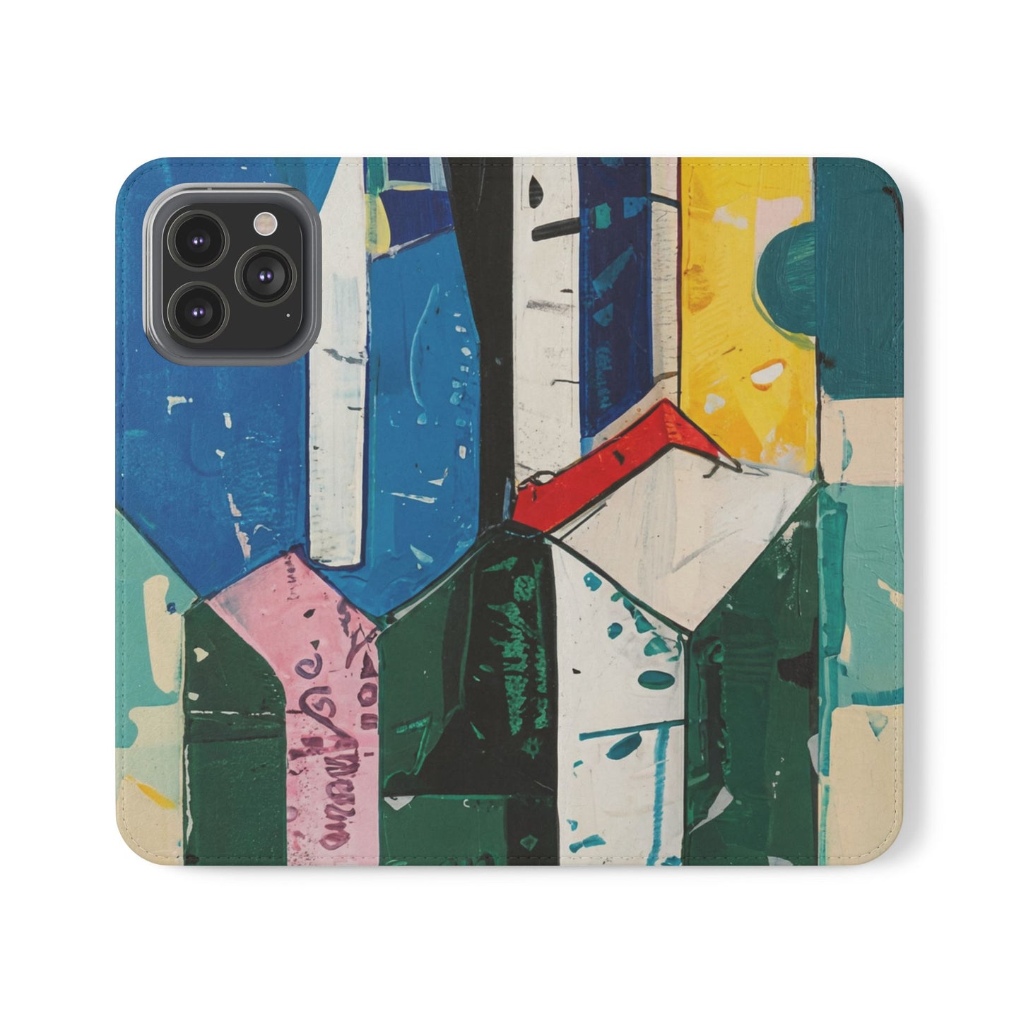 Harbour Blocks Vegan Leather Flip Case
