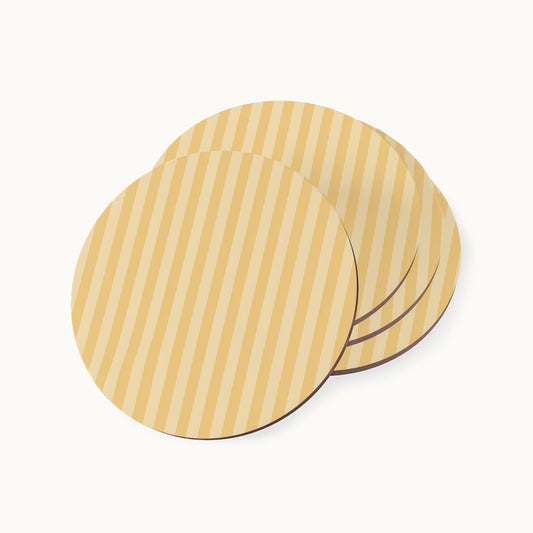 Buttercup Stripe Coasters