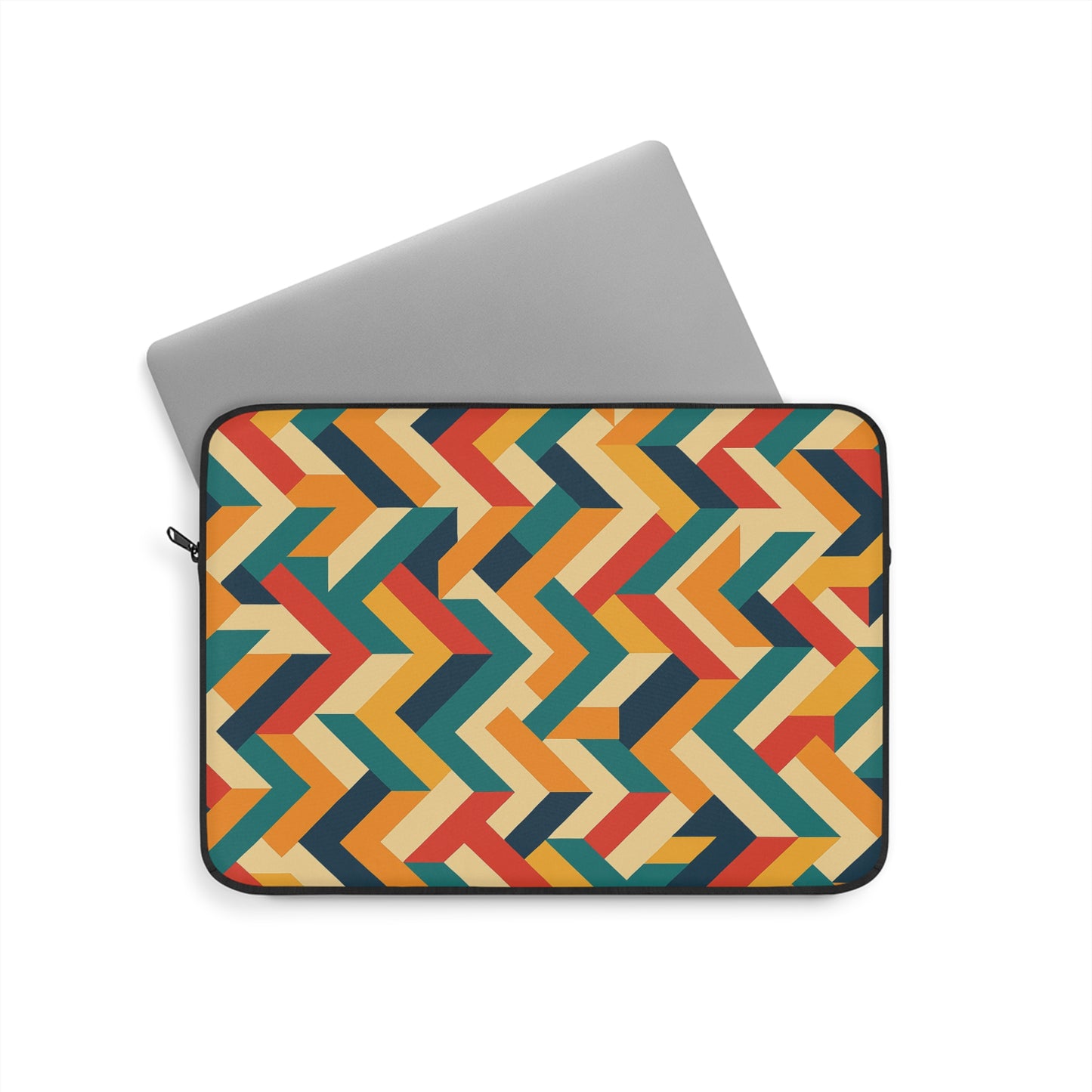 Colorful Geometric Laptop Sleeve, Stylish Computer Case, Trendy Tech Accessory, Unique Gift for Students, Travel Must-Have (Laptop Case - Pattern 0b)