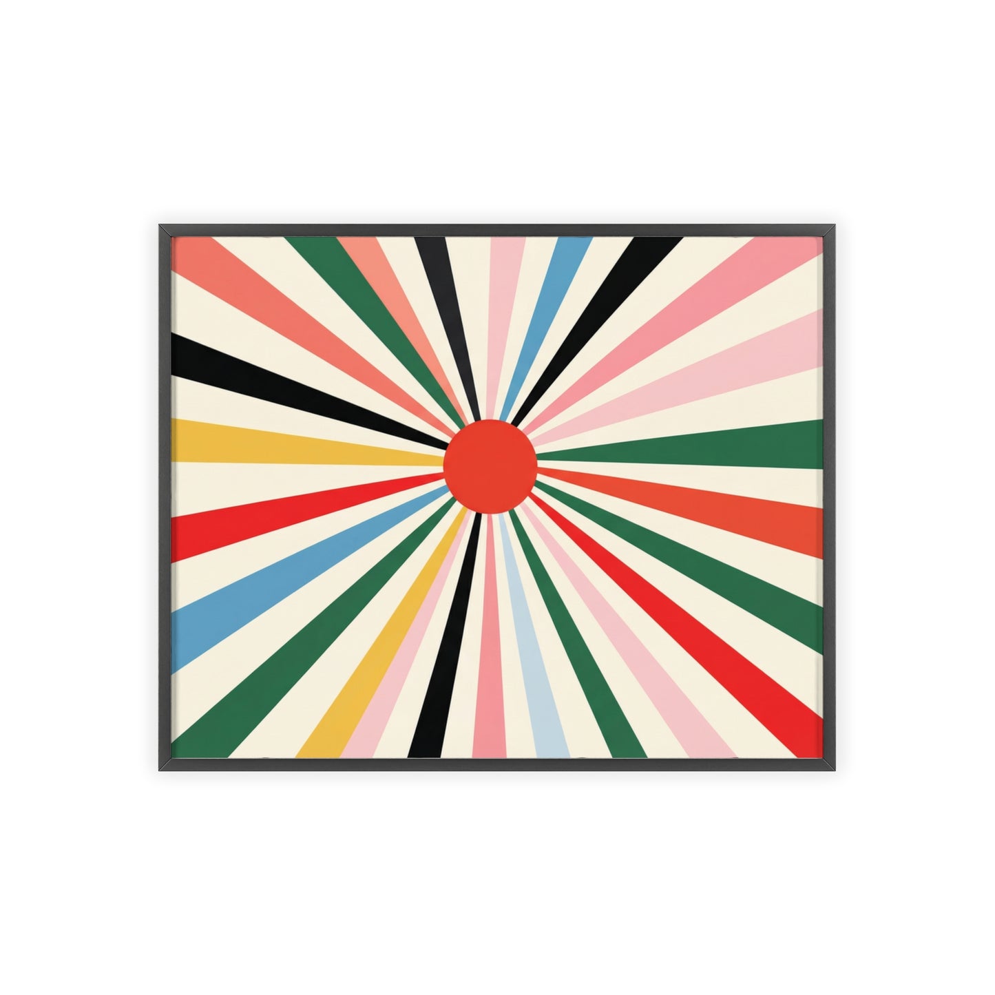 Festival Rays Wood Framed Posters