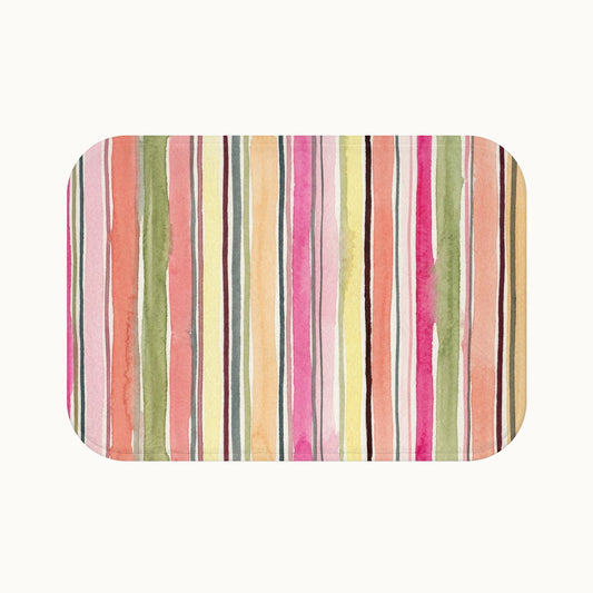 Summer Stripe Bath Mat