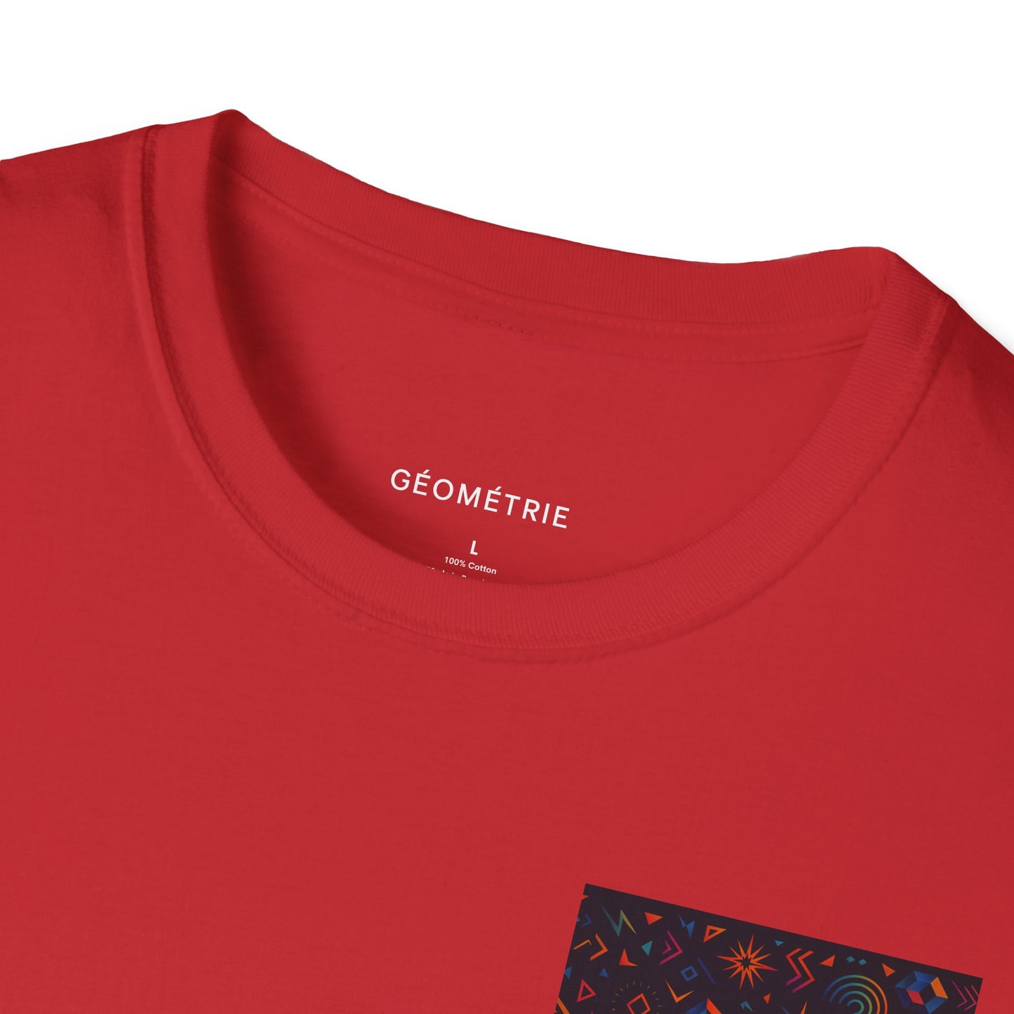 Geo Pattern Unisex Softstyle T-Shirt | Casual Everyday Tee, Graphic Shirt, Gift for Him/Her, Trendy Wear, Artsy Style (Pattern 06)