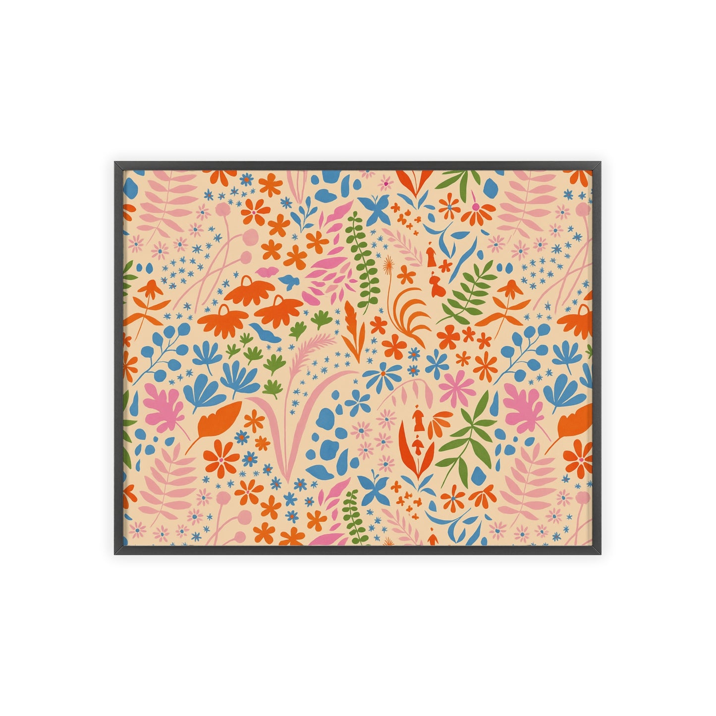 Meadow Confetti Wood Framed Posters