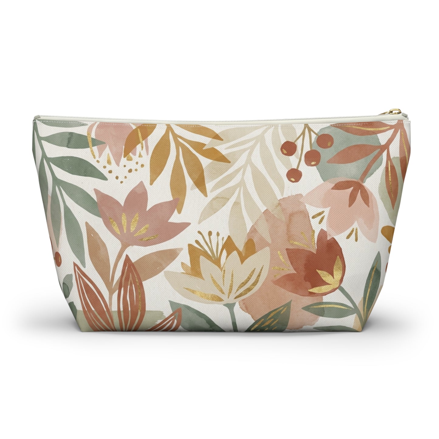 Autumn Botanica Accessory Pouch with T-bottom