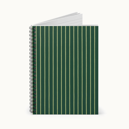 Forest Pinstripe Notebook