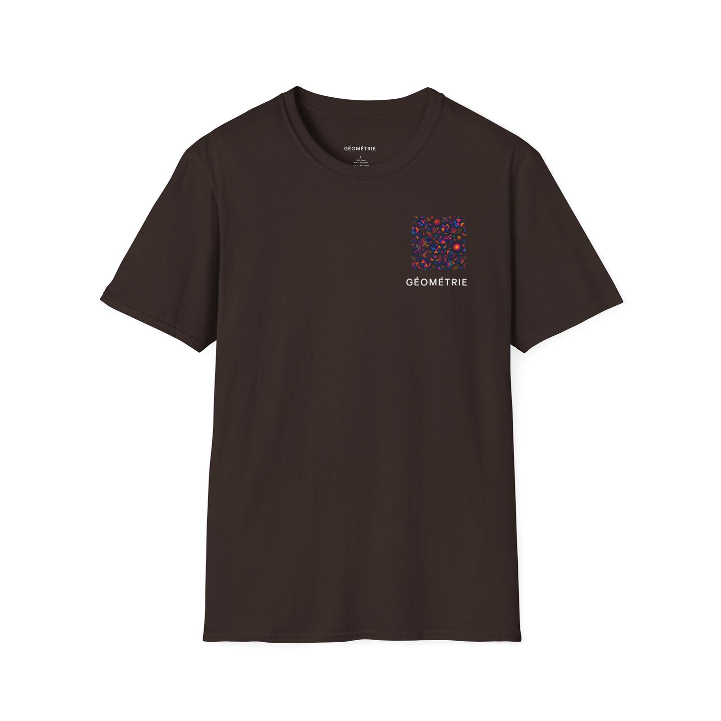 Geo Pattern Unisex Softstyle T-Shirt | Casual Everyday Tee, Graphic Shirt, Gift for Him/Her, Trendy Wear, Artsy Style (Pattern 05)