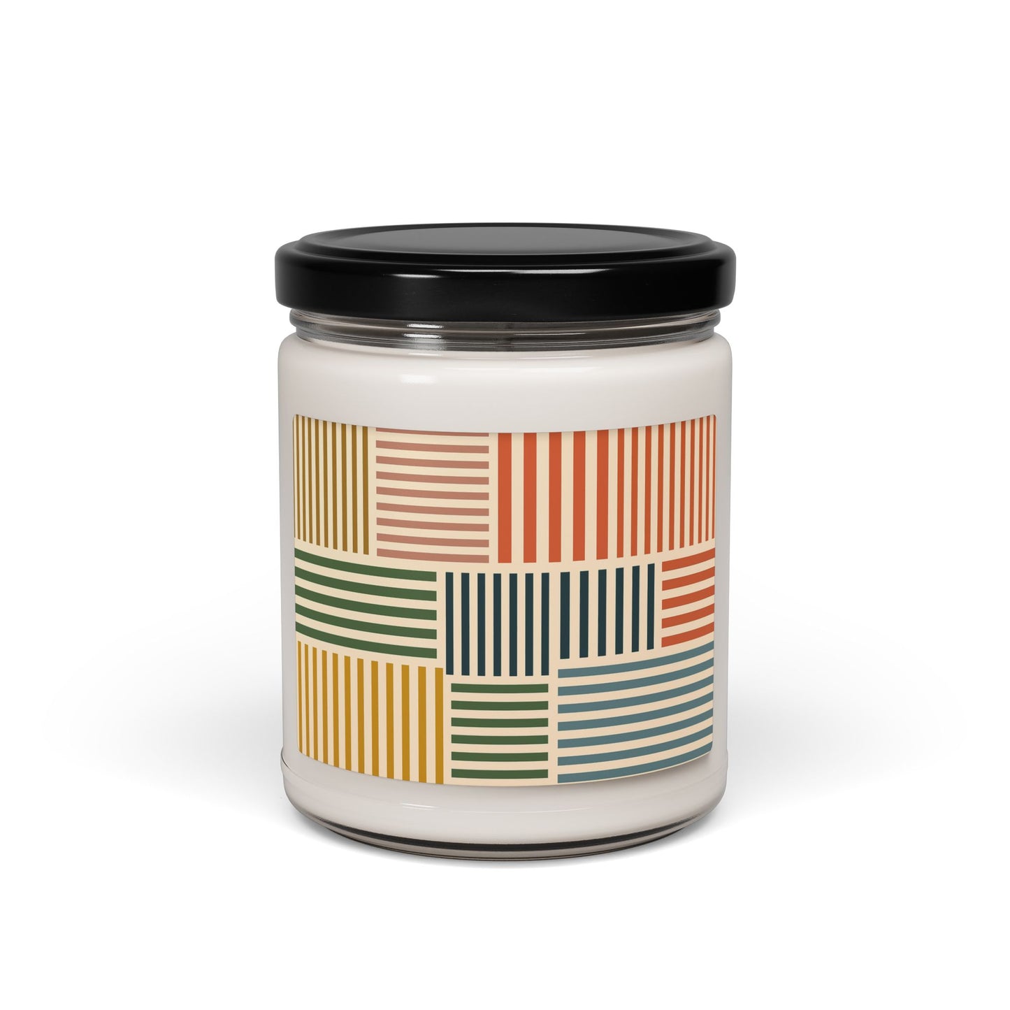 Patchwork Lines Soy Candle