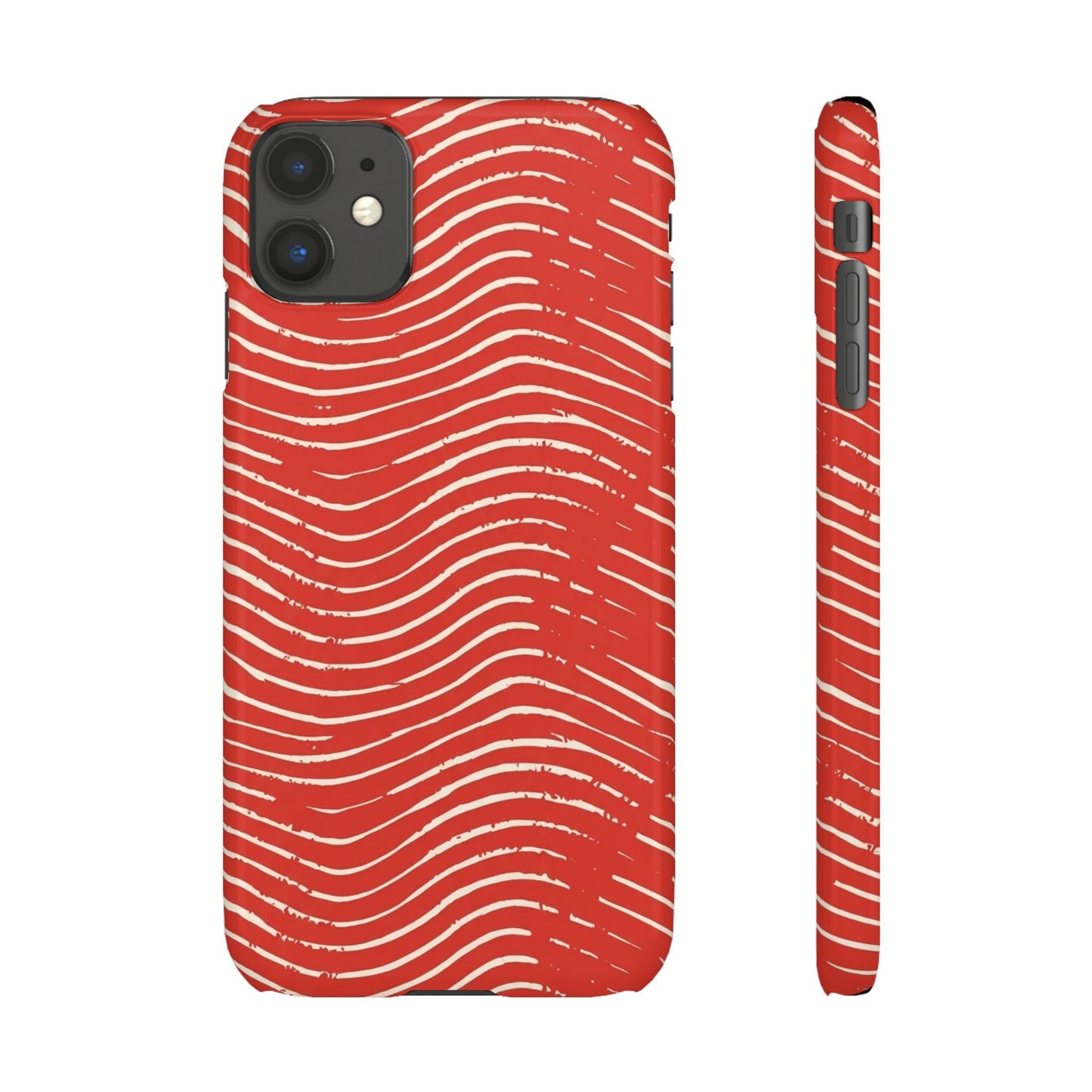 Red Ripples Scarlet Tide Snap Phone Case