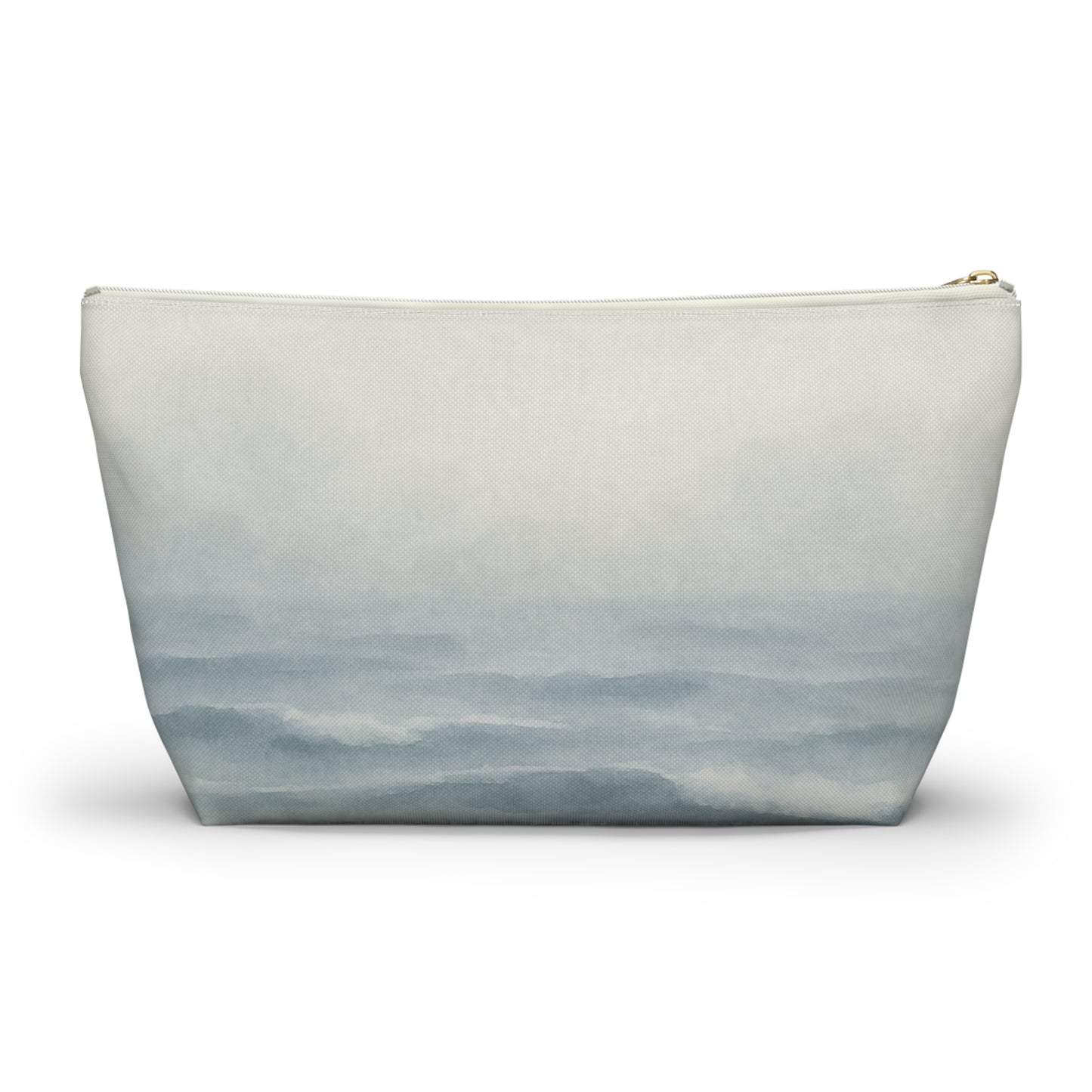 Tranquil Abstract Seascape Accessory Pouch with T-bottom