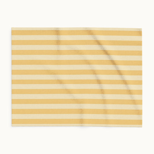 Buttercup Stripe Arctic Fleece Blanket