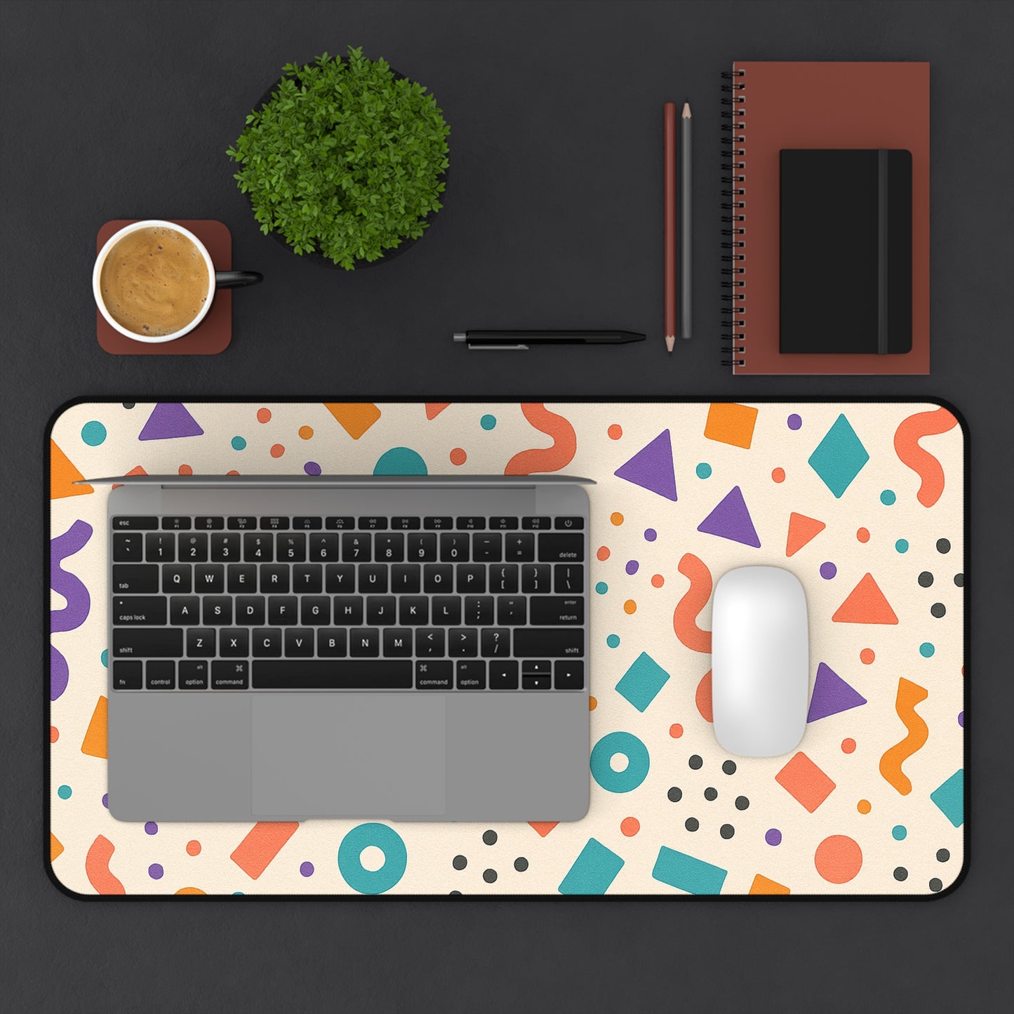 Colorful Geometric Desk Mat
