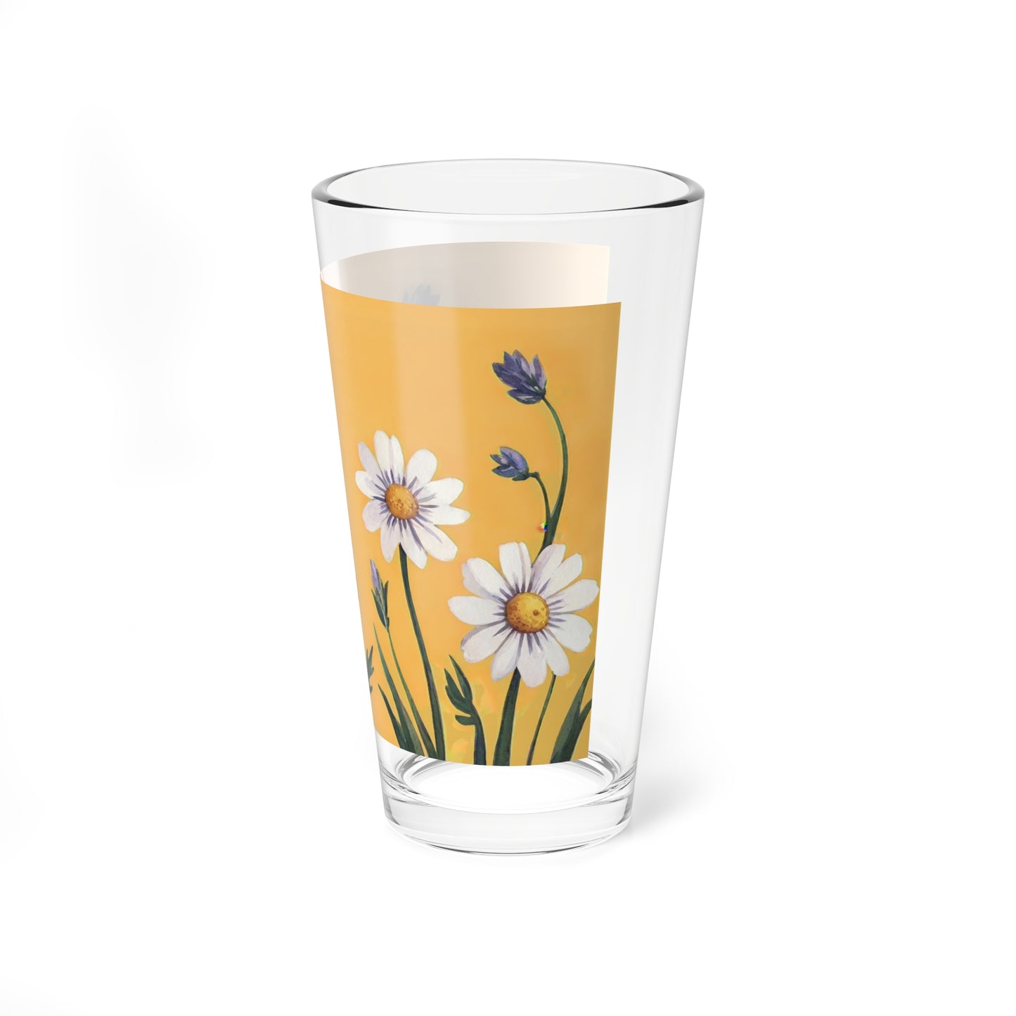 Spring Daisies Tall Mixing Glass 16oz
