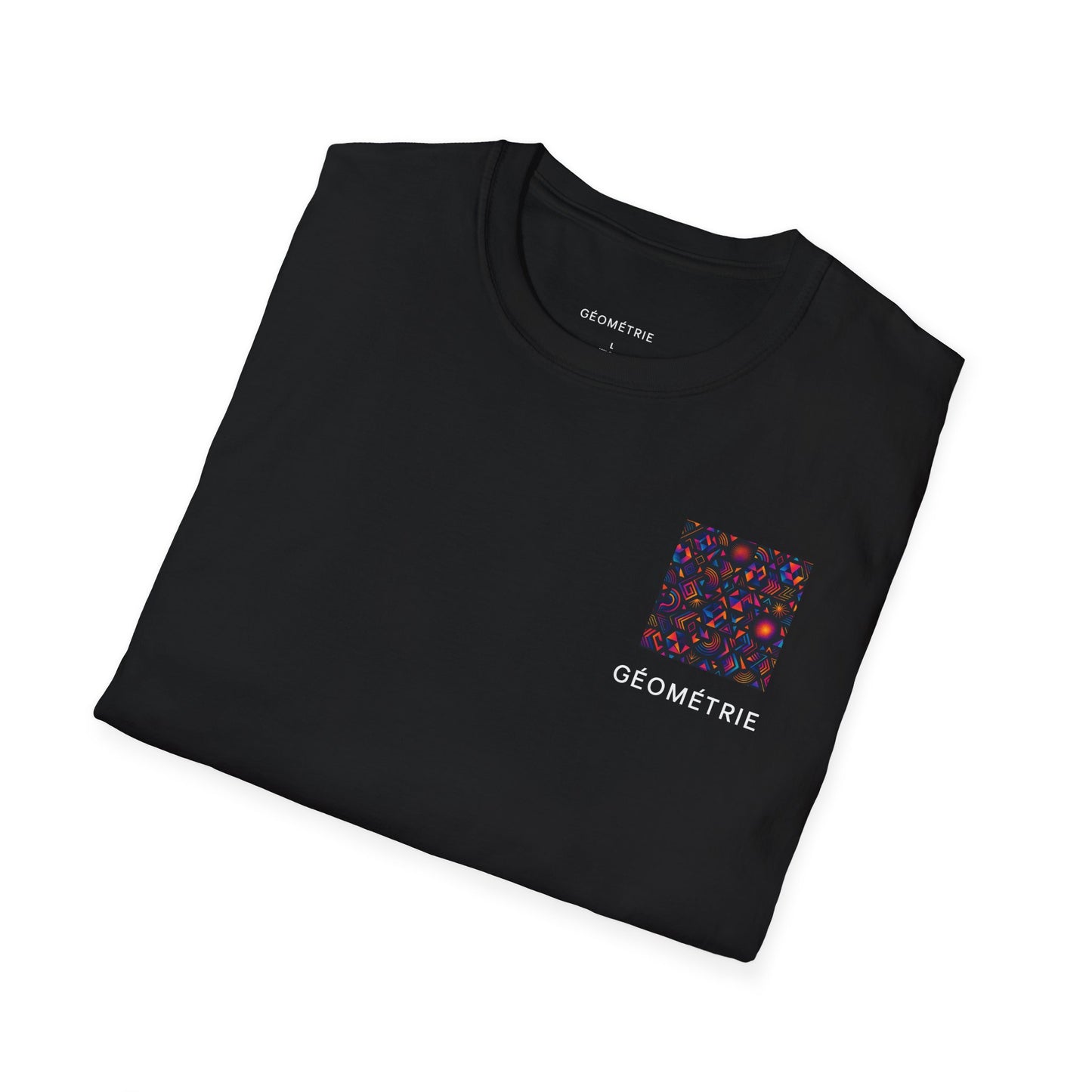 Geo Pattern Unisex Softstyle T-Shirt | Casual Everyday Tee, Graphic Shirt, Gift for Him/Her, Trendy Wear, Artsy Style (Pattern 05)
