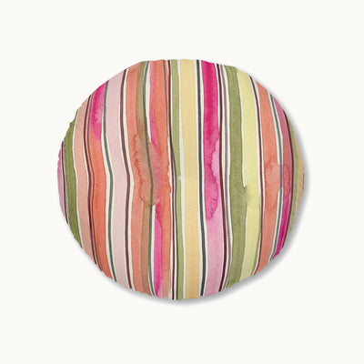 Summer Stripe Tufted Floor Pillow
