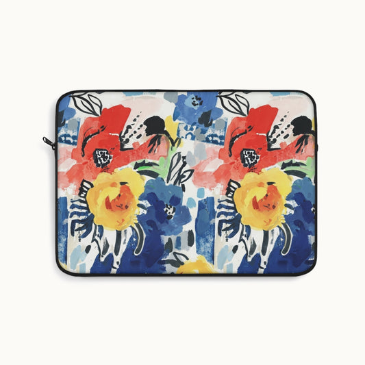 Abstract Flora Laptop Sleeve