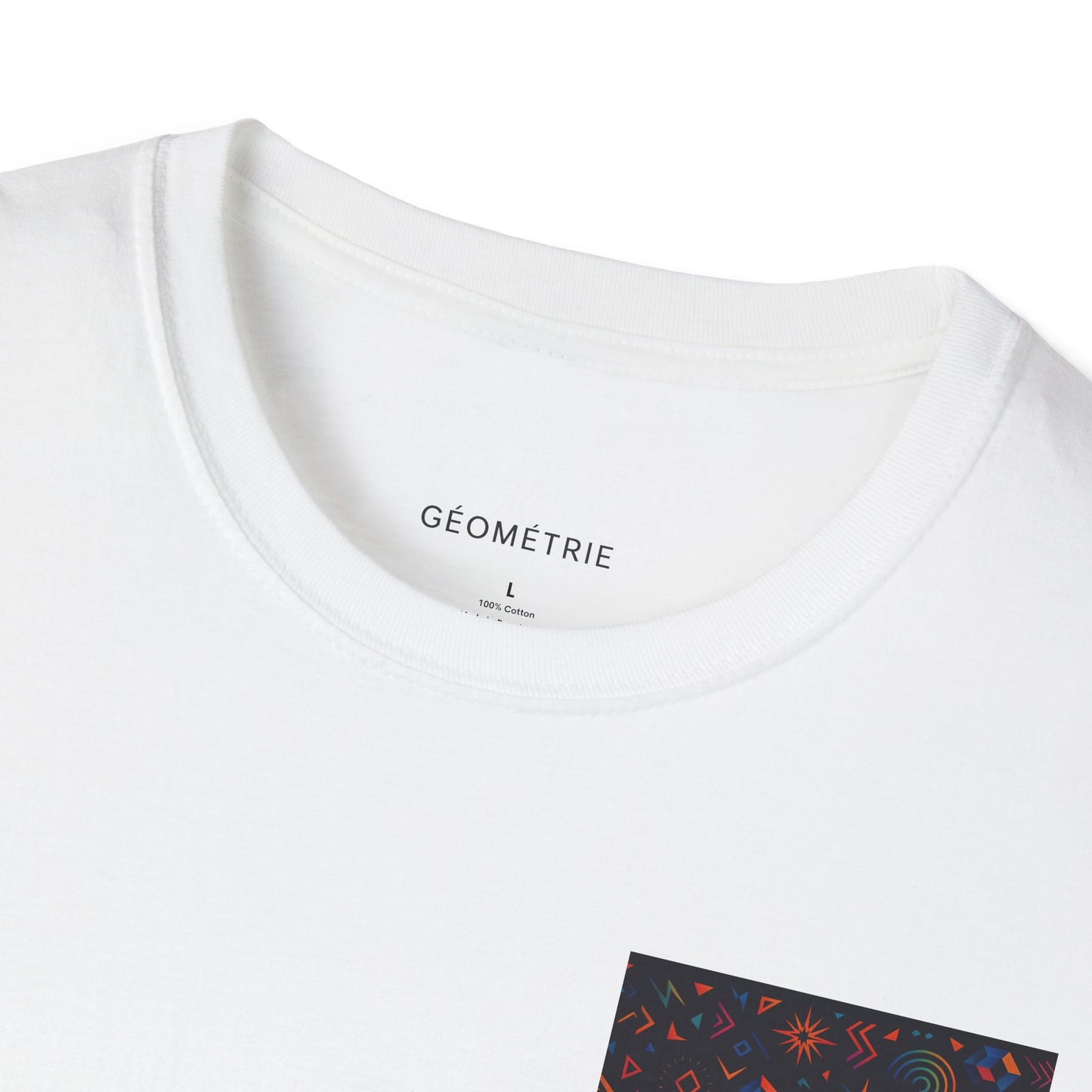 Geo Pattern Unisex Softstyle T-Shirt | Casual Everyday Tee, Graphic Shirt, Gift for Him/Her, Trendy Wear, Artsy Style (Pattern 06)
