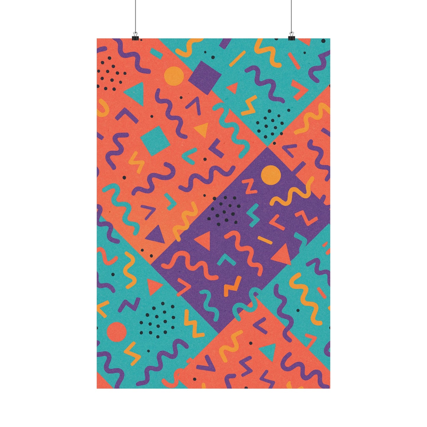 Vibrant Memphis Art Poster