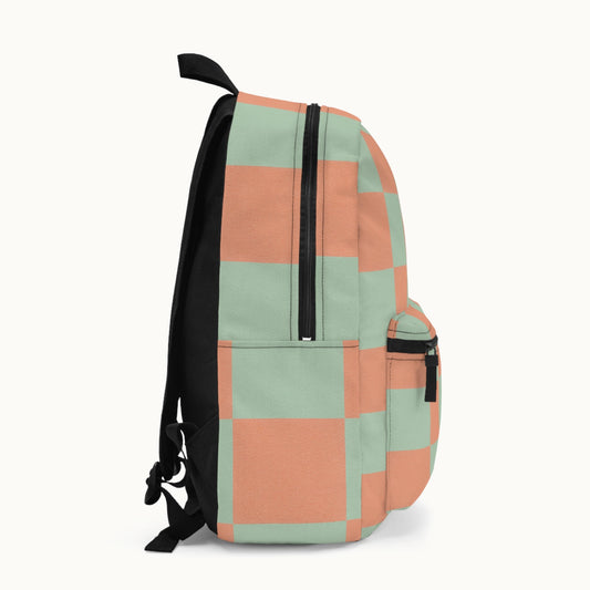 Pastel Checkered Backpack