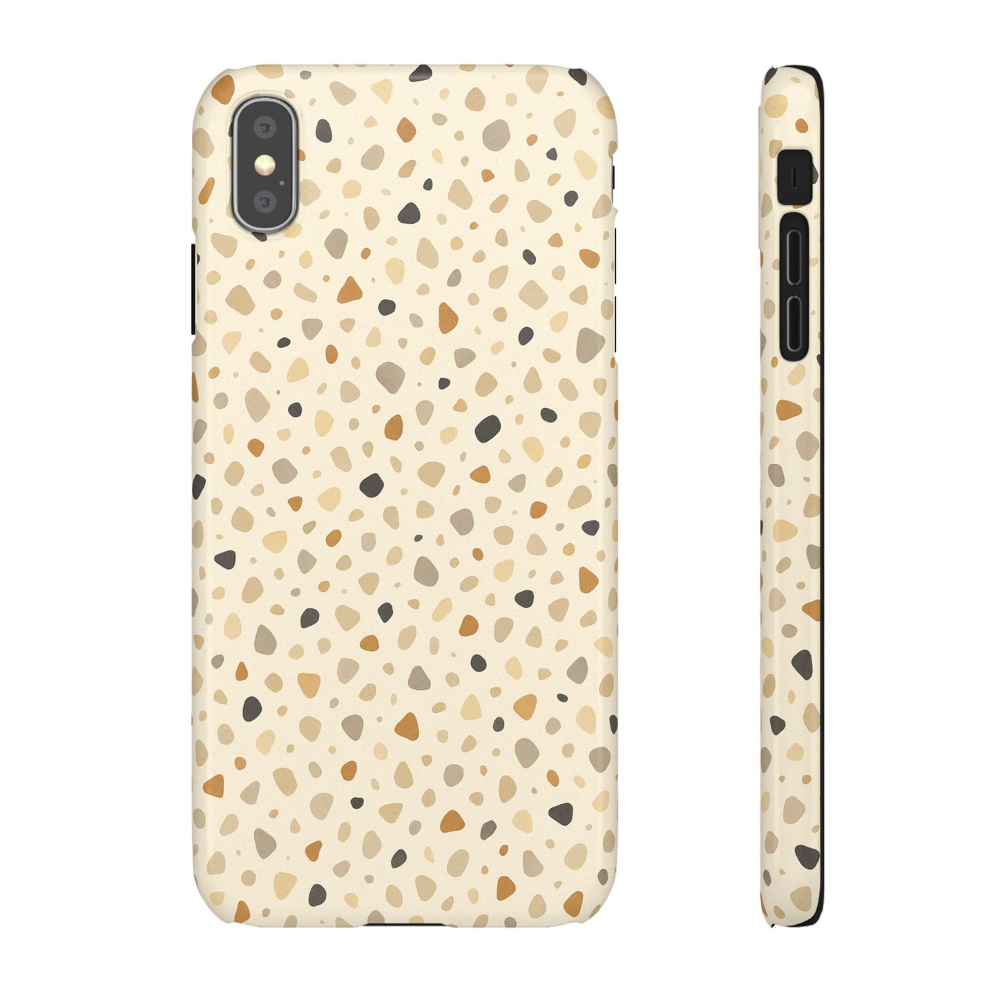 Warm Cream Terrazzo Snap Phone Case