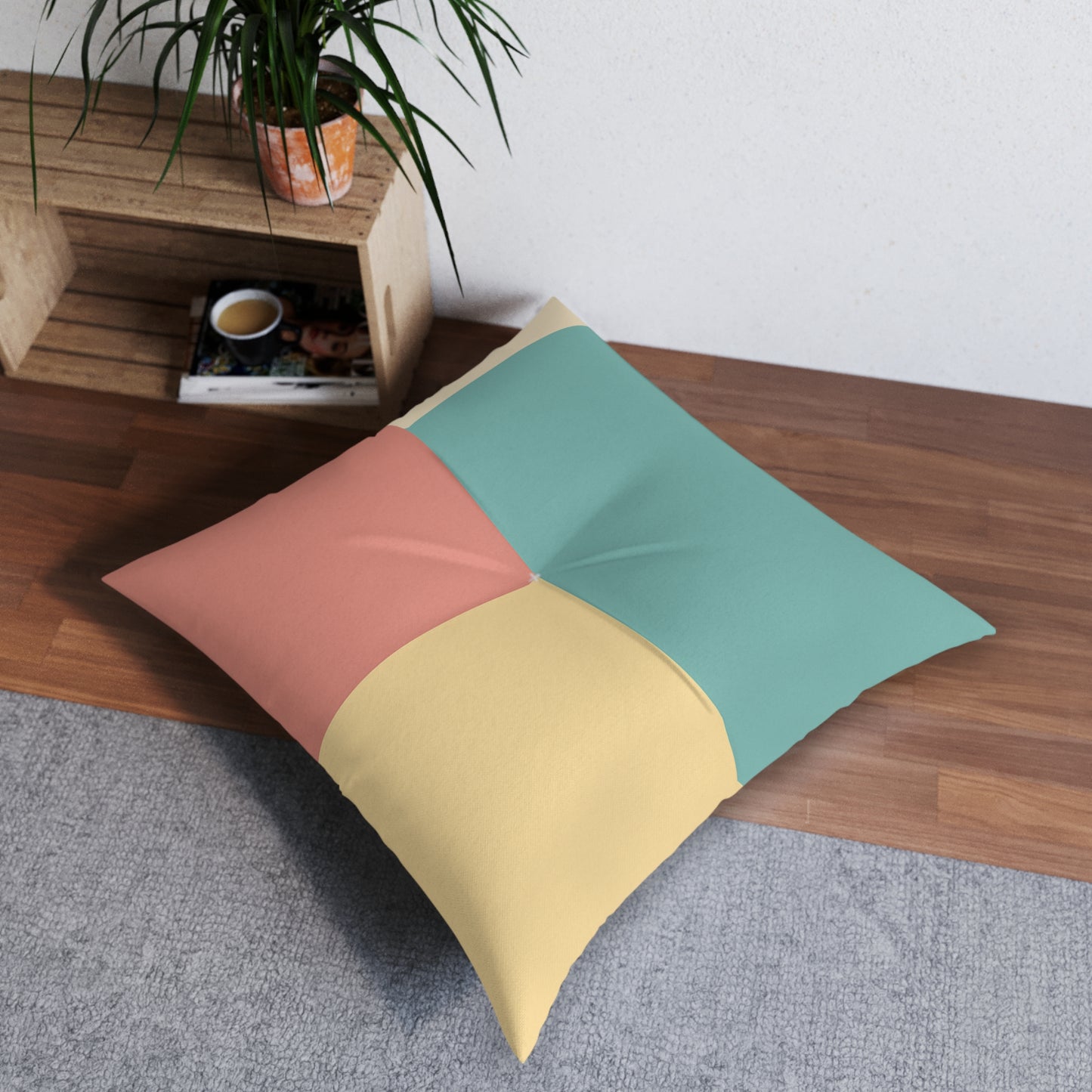 Square Tufted Floor Pillow