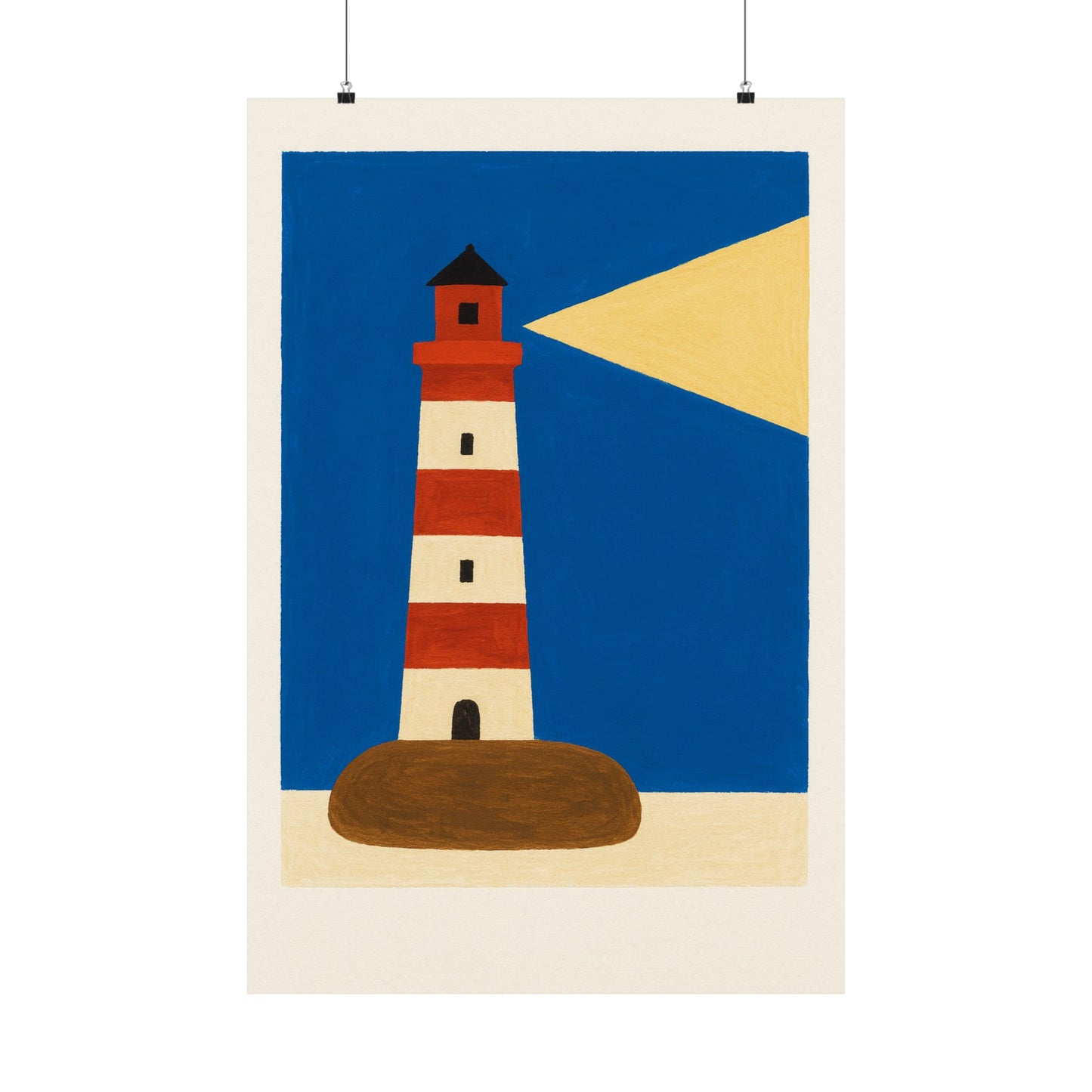 Phare Rouge Et Blanc Art Poster