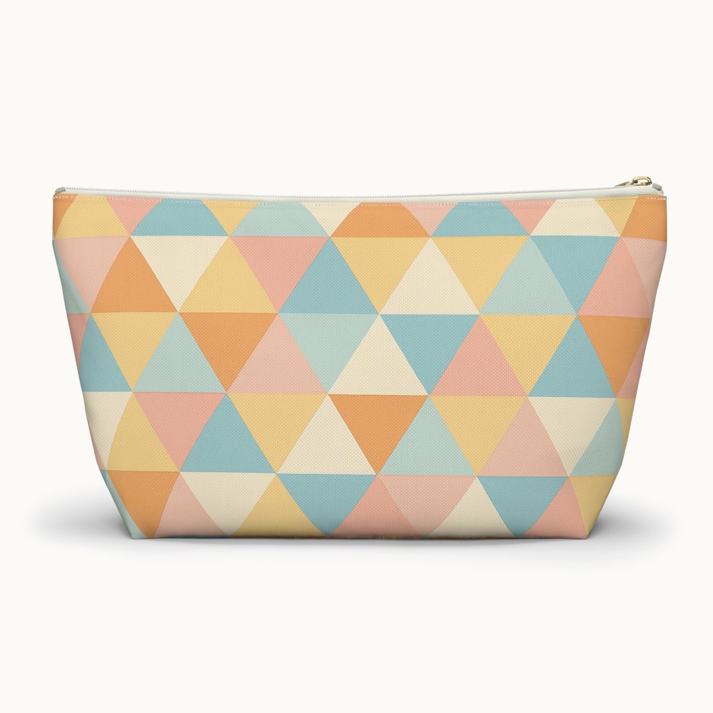 Colorful Triangular Accessory Pouch with T-bottom