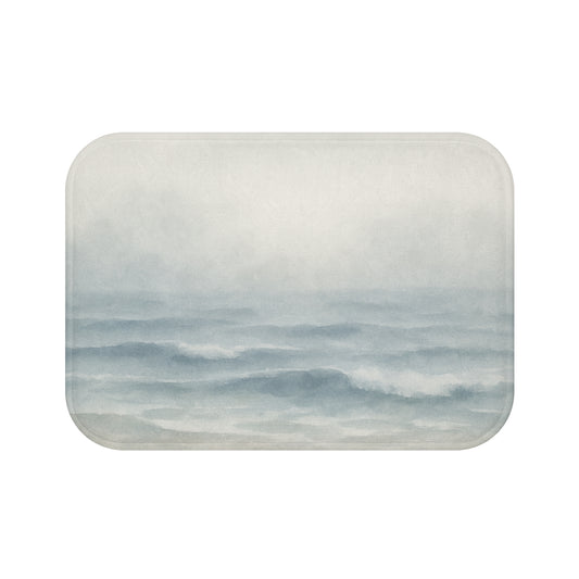 Tranquil Abstract Seascape Bath Mat