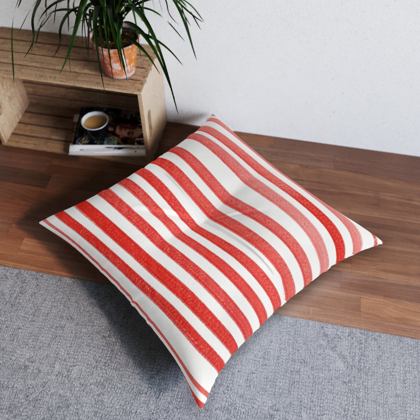 Square Tufted Floor Pillow