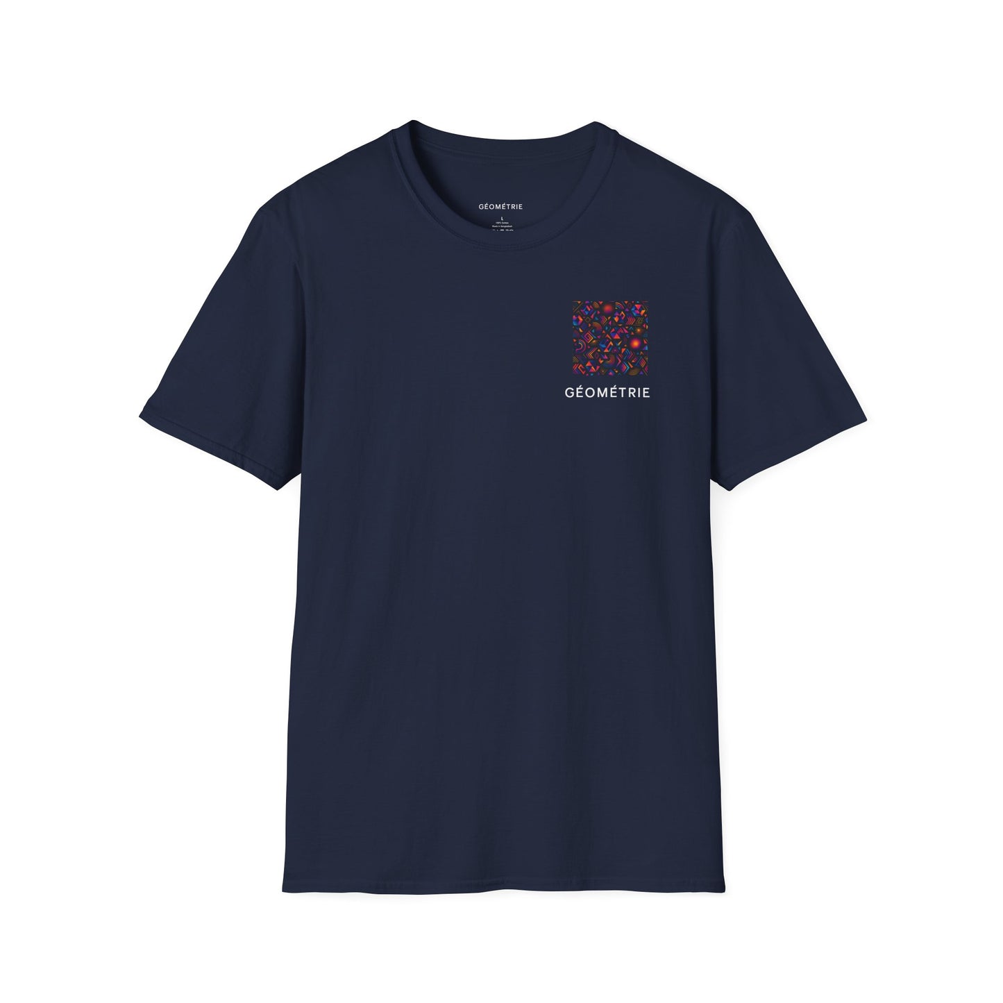 Geo Pattern Unisex Softstyle T-Shirt | Casual Everyday Tee, Graphic Shirt, Gift for Him/Her, Trendy Wear, Artsy Style (Pattern 05)