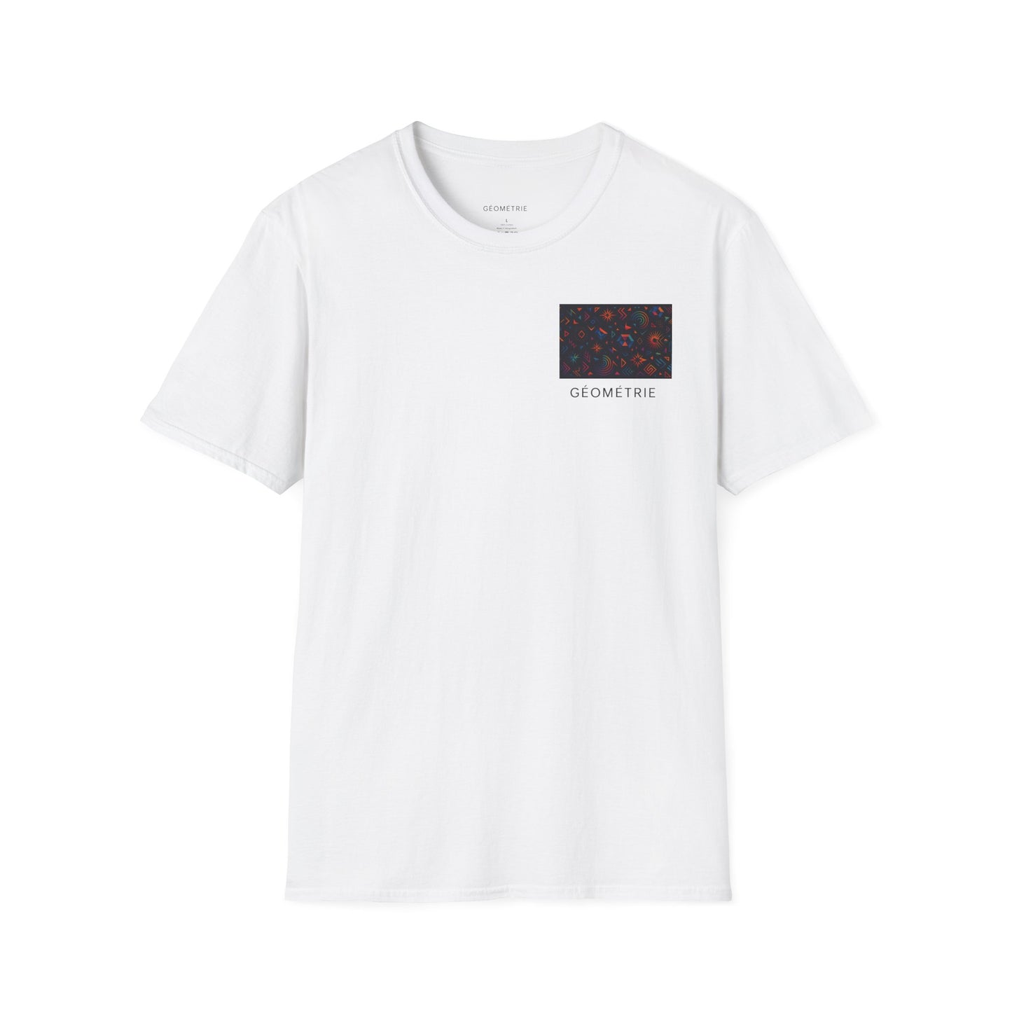 Geo Pattern Unisex Softstyle T-Shirt | Casual Everyday Tee, Graphic Shirt, Gift for Him/Her, Trendy Wear, Artsy Style (Pattern 06)