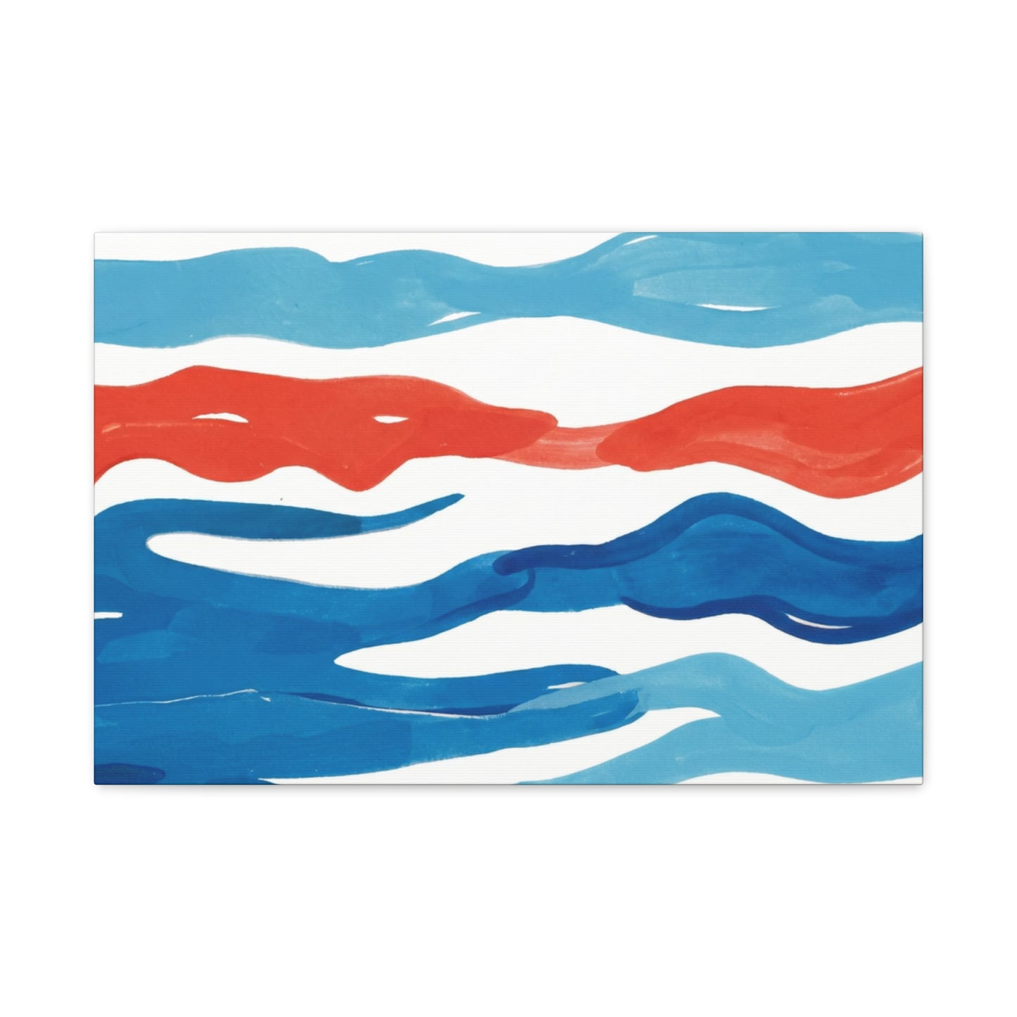 Coastline Current Stretched Canvas Wall Art