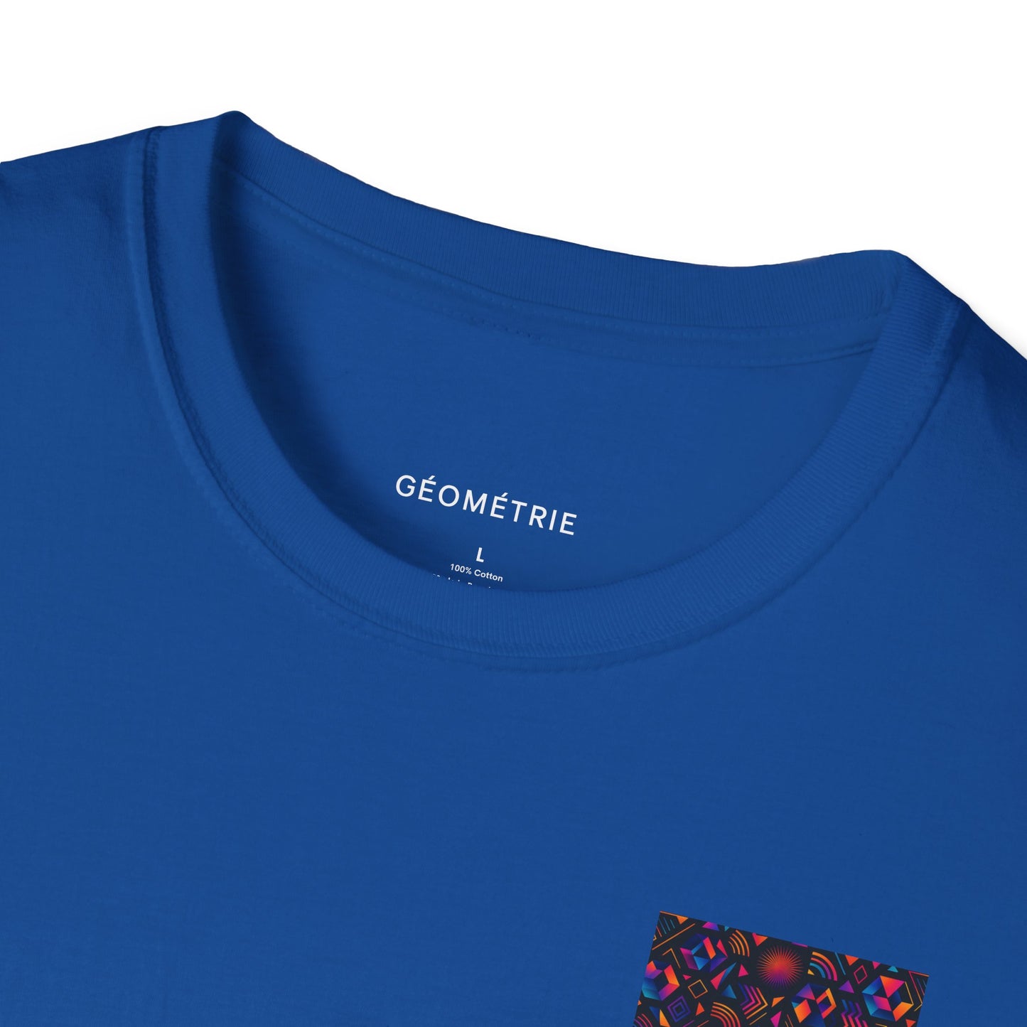 Geo Pattern Unisex Softstyle T-Shirt | Casual Everyday Tee, Graphic Shirt, Gift for Him/Her, Trendy Wear, Artsy Style (Pattern 05)