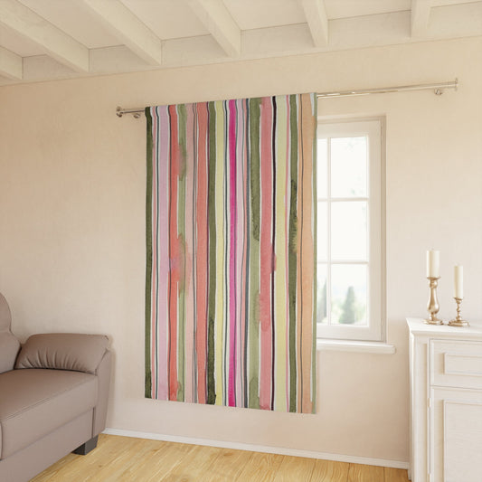 Summer Stripe Window Curtain