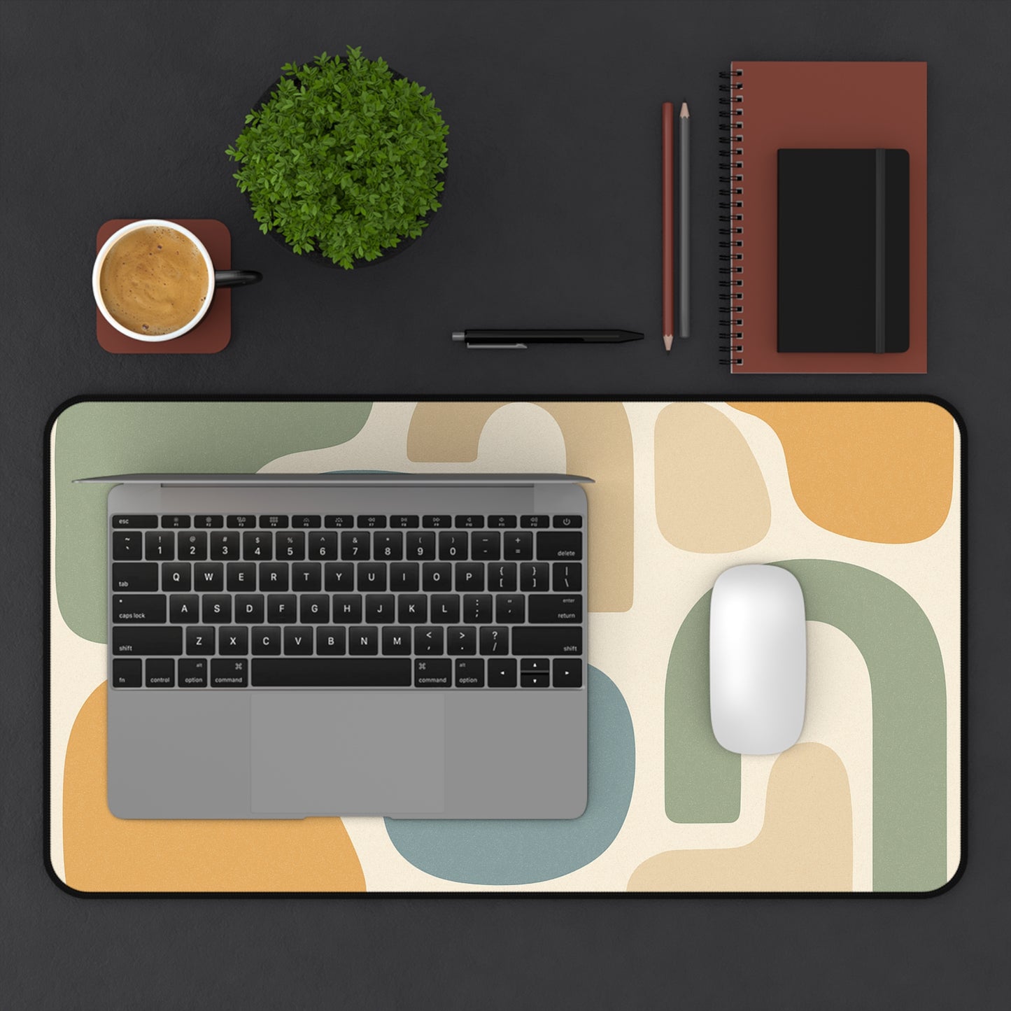 Soft Geometry Desk Mat