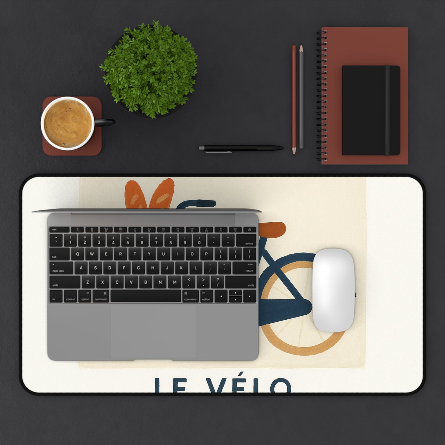 Charming Bicycle Desk Mat