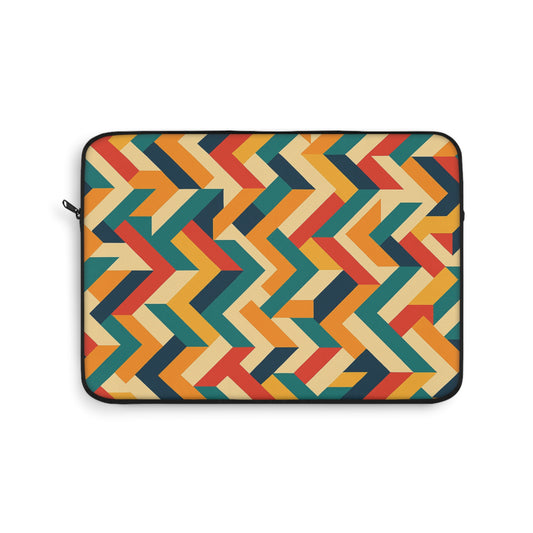 Colorful Geometric Laptop Sleeve, Stylish Computer Case, Trendy Tech Accessory, Unique Gift for Students, Travel Must-Have (Laptop Case - Pattern 0b)