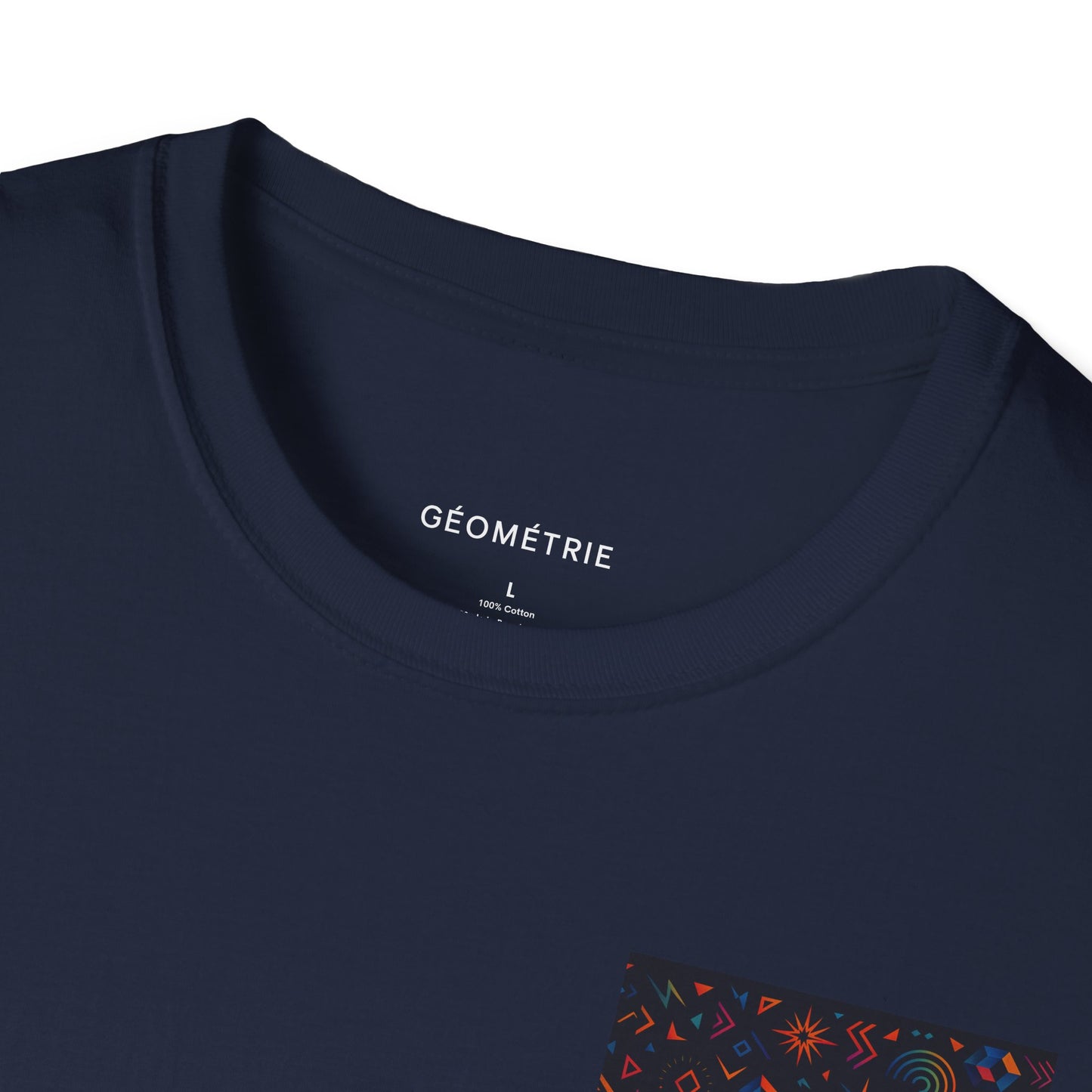 Geo Pattern Unisex Softstyle T-Shirt | Casual Everyday Tee, Graphic Shirt, Gift for Him/Her, Trendy Wear, Artsy Style (Pattern 06)