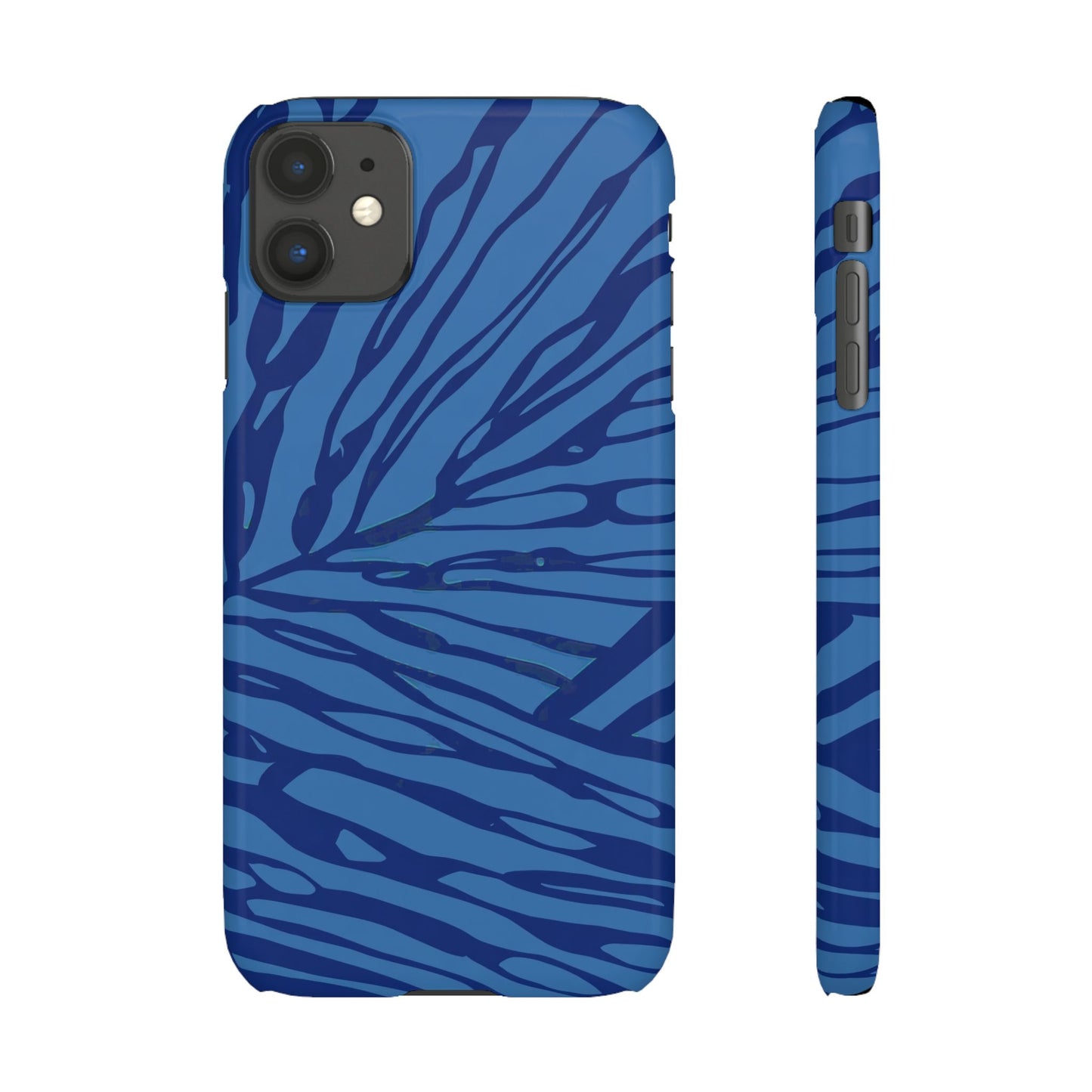 Indigo Foliage Snap Phone Case