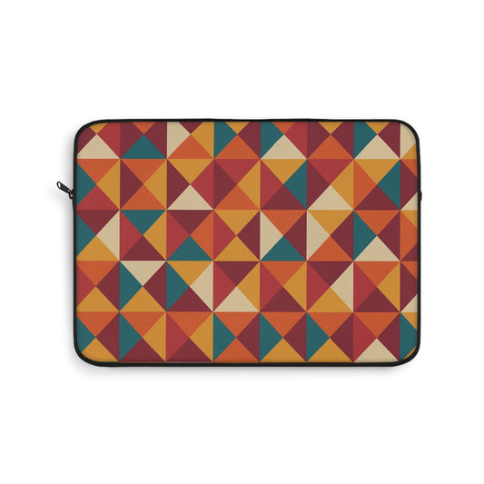 Geometric Pattern Laptop Sleeve: Stylish Protection for Laptops, Tech Accessories, Gift for Students, Unique Design, Colorful Geometry