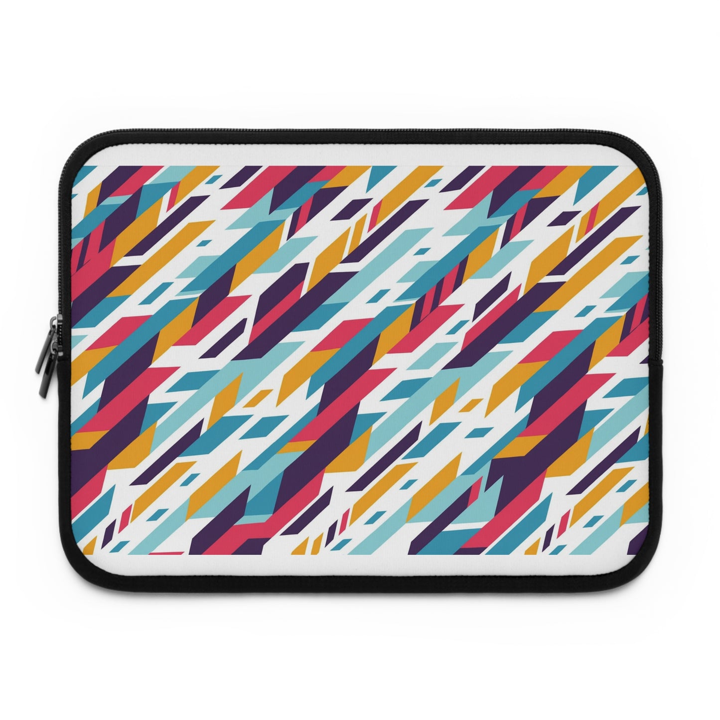 Colorful Geometric Laptop Sleeve | Vibrant Tech Accessory for Students, Professionals, College, Birthday Gift, Everyday Use