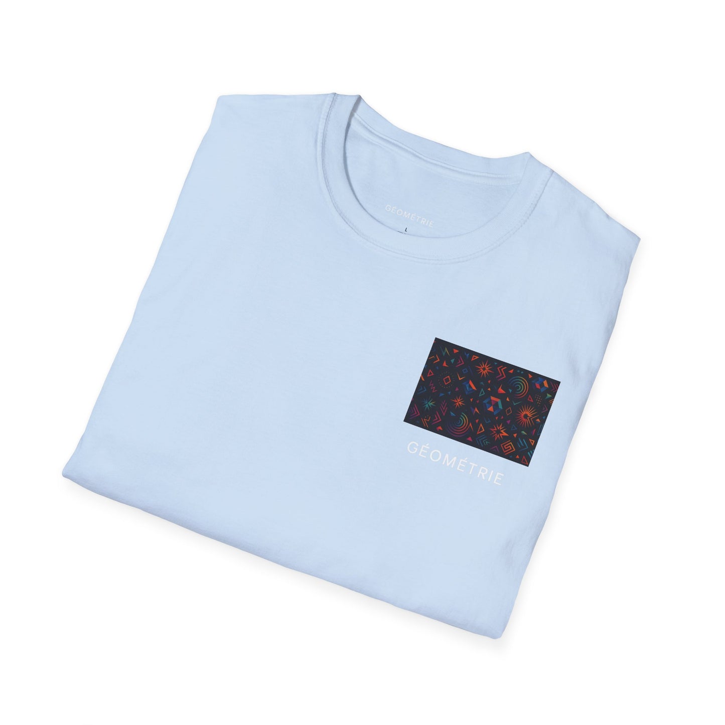 Geo Pattern Unisex Softstyle T-Shirt | Casual Everyday Tee, Graphic Shirt, Gift for Him/Her, Trendy Wear, Artsy Style (Pattern 06)